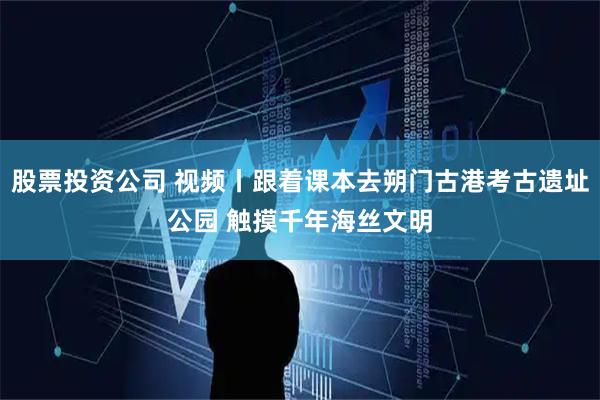 股票投资公司 视频丨跟着课本去朔门古港考古遗址公园 触摸千年海丝文明